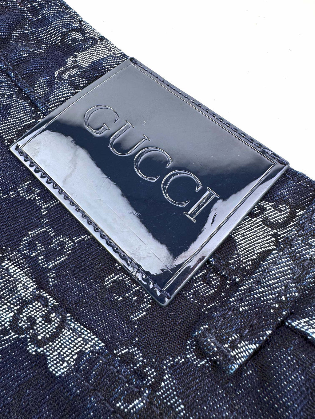 2026 New Arrival: GU All-Over Print Denim Trousers (MM097-B65)