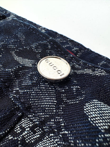 2026 New Arrival: GU All-Over Print Denim Trousers (MM097-B65)