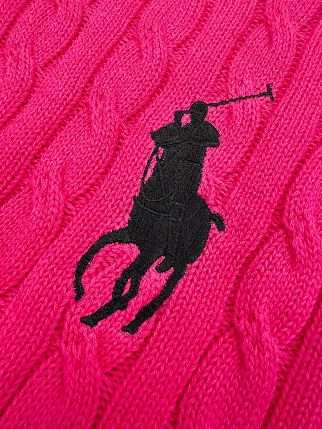 2026 New RL Embroidered Cowl-Neck Cable-Knit Jumper (CC921-B60)