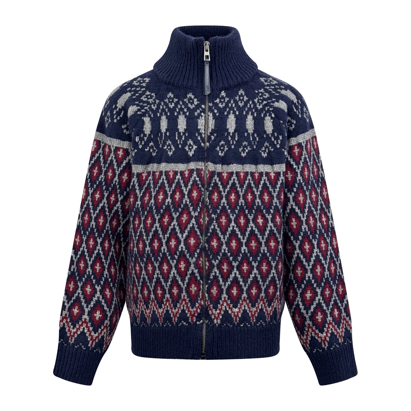 2026 New Way Geometric Sweater Jacket with All-Over Embellishment (25394-C10)