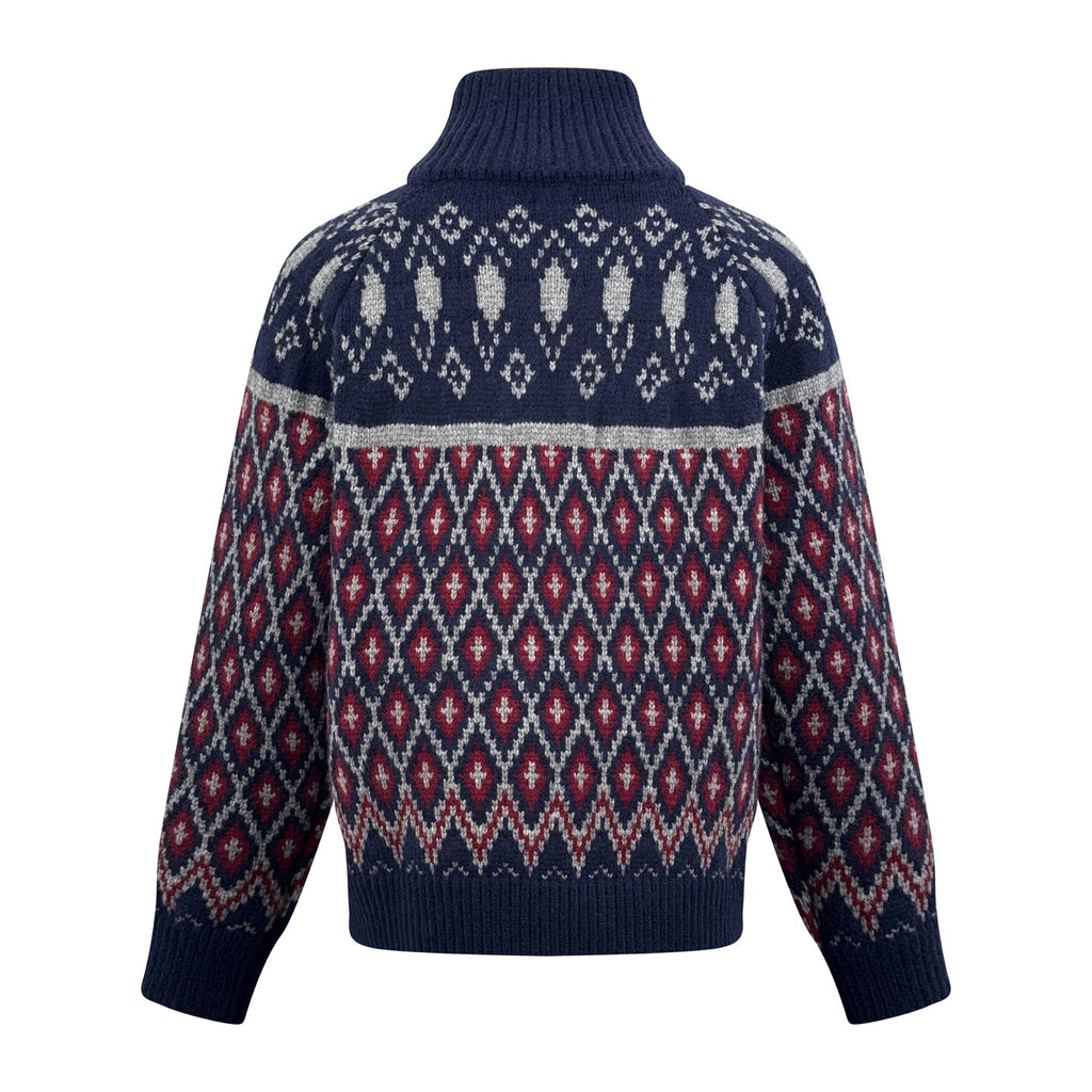 2026 New Way Geometric Sweater Jacket with All-Over Embellishment (25394-C10)