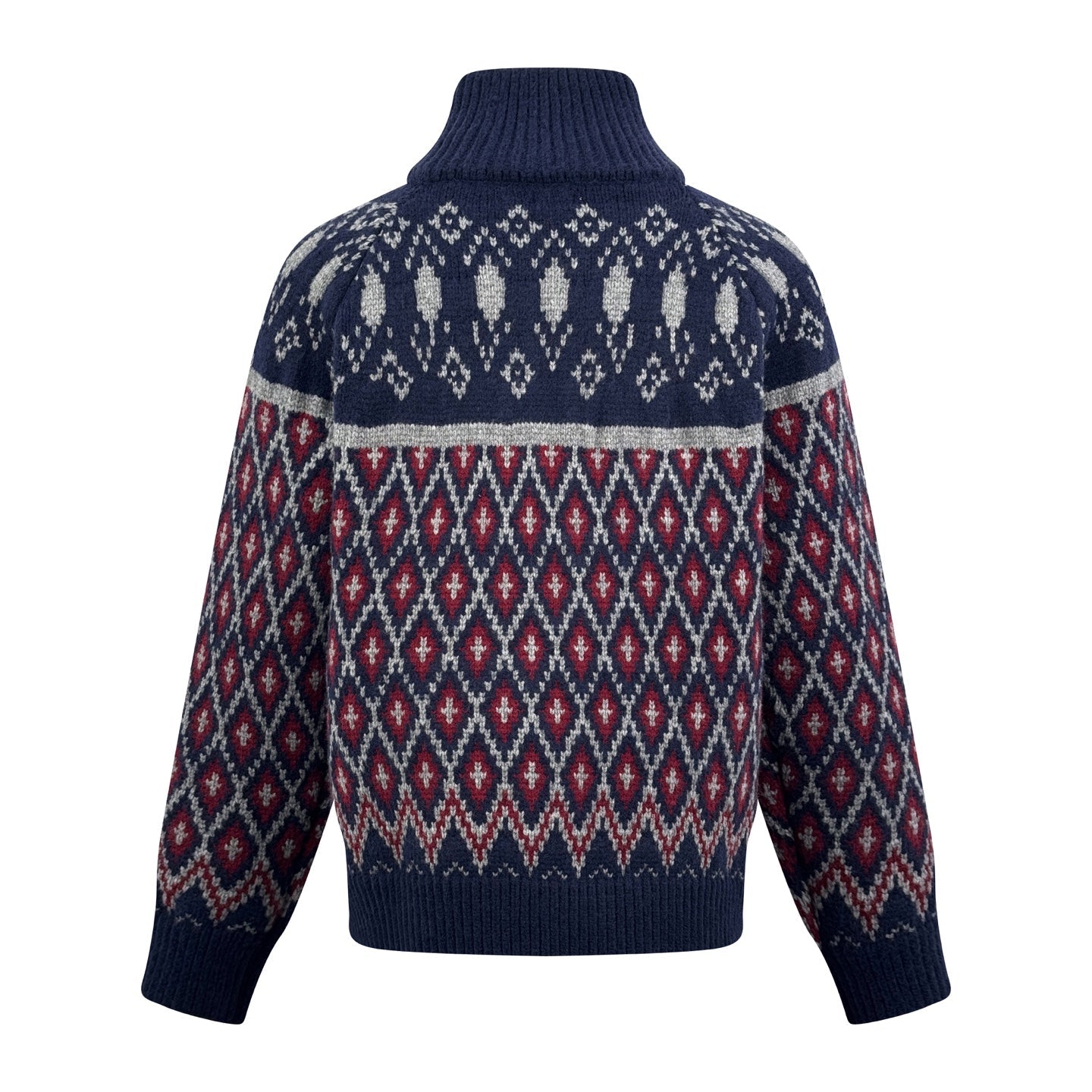2026 New Way Geometric Sweater Jacket with All-Over Embellishment (25394-C10)