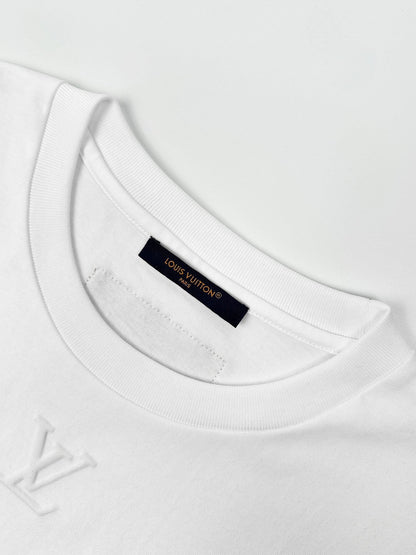 2026 New LY Logo Embossed Short-Sleeved T-Shirt (24019-A10)