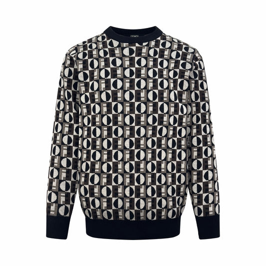 2026 New Arrival FF Jacquard Jumper (25385-B35)