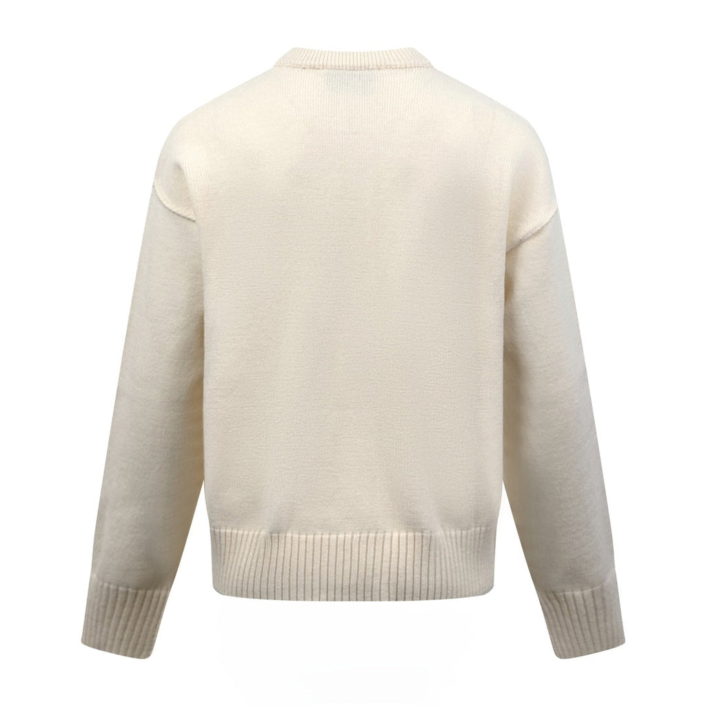 2026 New Heart A Heart-Patterned Jacquard Knit Cardigan (25365-B55)