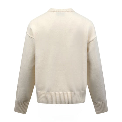 2026 New Heart A Heart-Patterned Jacquard Knit Cardigan (25365-B55)