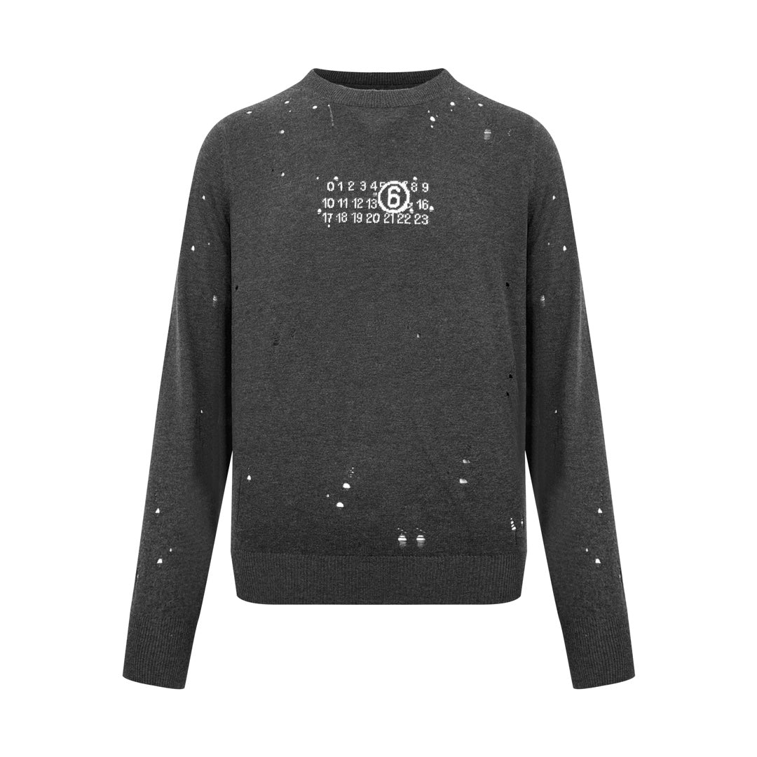 2026 New Mai Digital Lace-Effect Jumper (25287-B25)