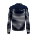 2026 New Triangle Brand Striped Embroidered Button-Side-Opening Jumper (25342-B35)