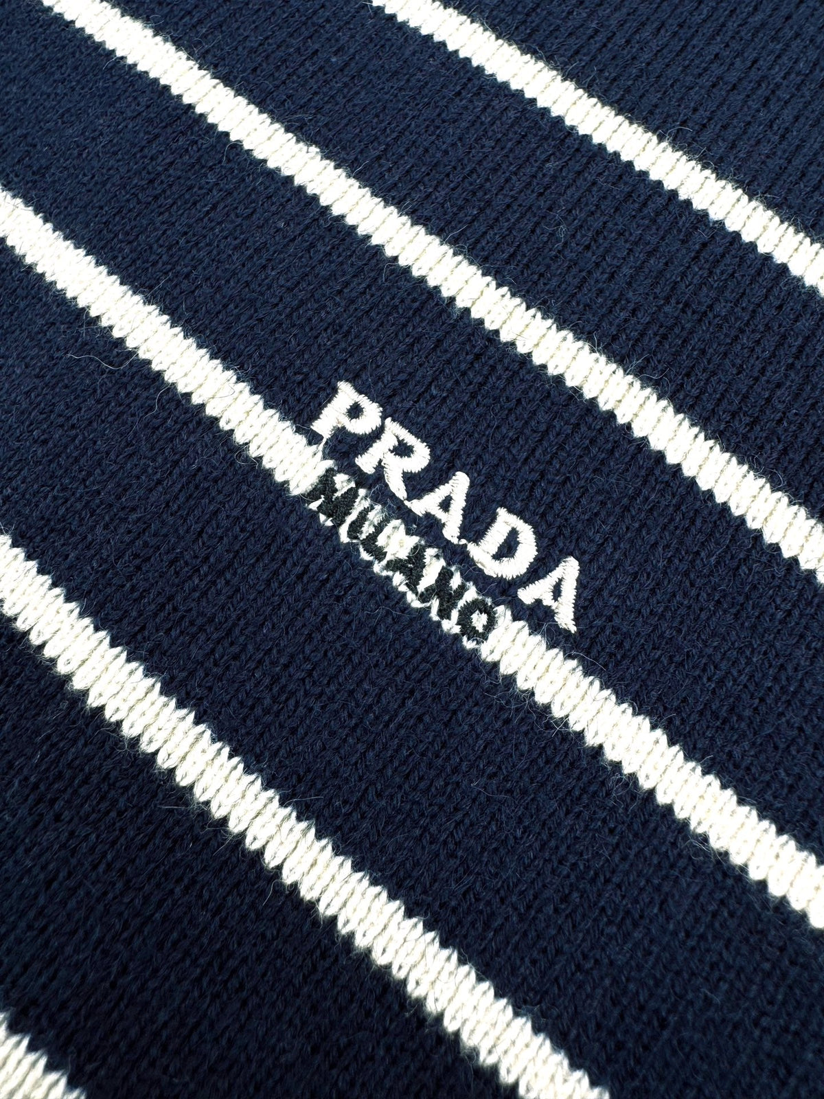 2026 New Triangle Brand Striped Embroidered Button-Side-Opening Jumper (25342-B35)