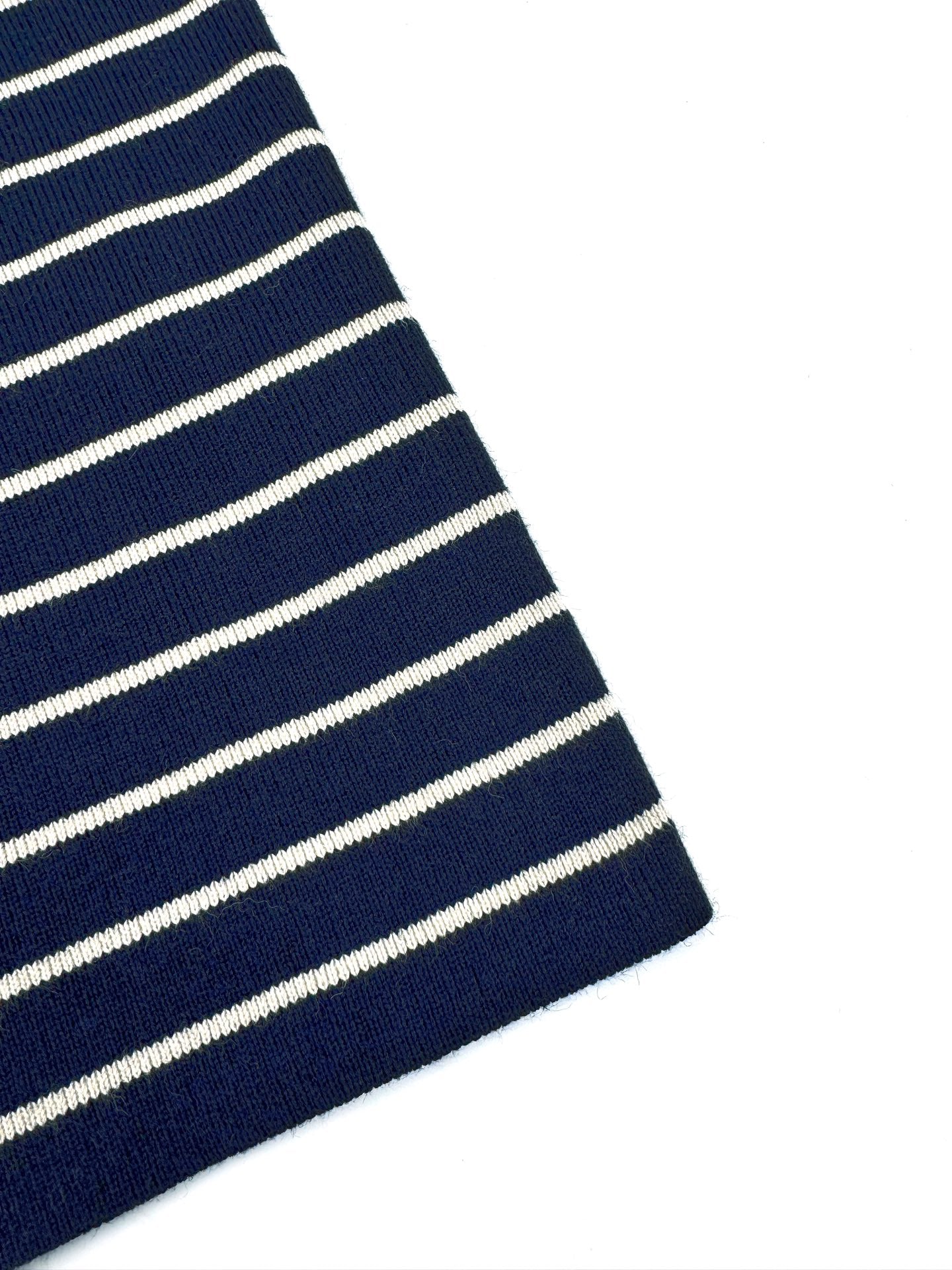 2026 New Triangle Brand Striped Embroidered Button-Side-Opening Jumper (25342-B35)
