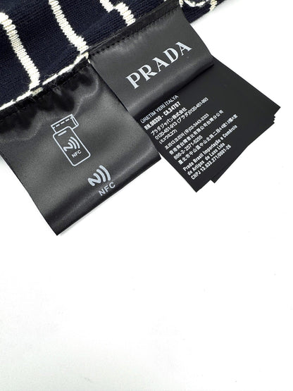 2026 New Triangle Brand Striped Embroidered Button-Side-Opening Jumper (25342-B35)