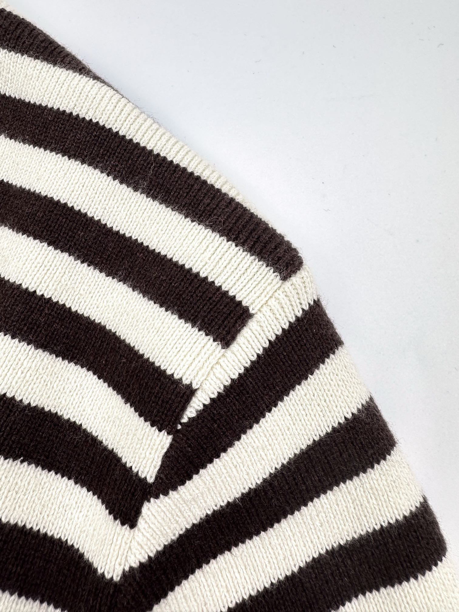 2026 New Triangle Brand Striped Embroidered Crew-Neck Jumper (25341-B30)