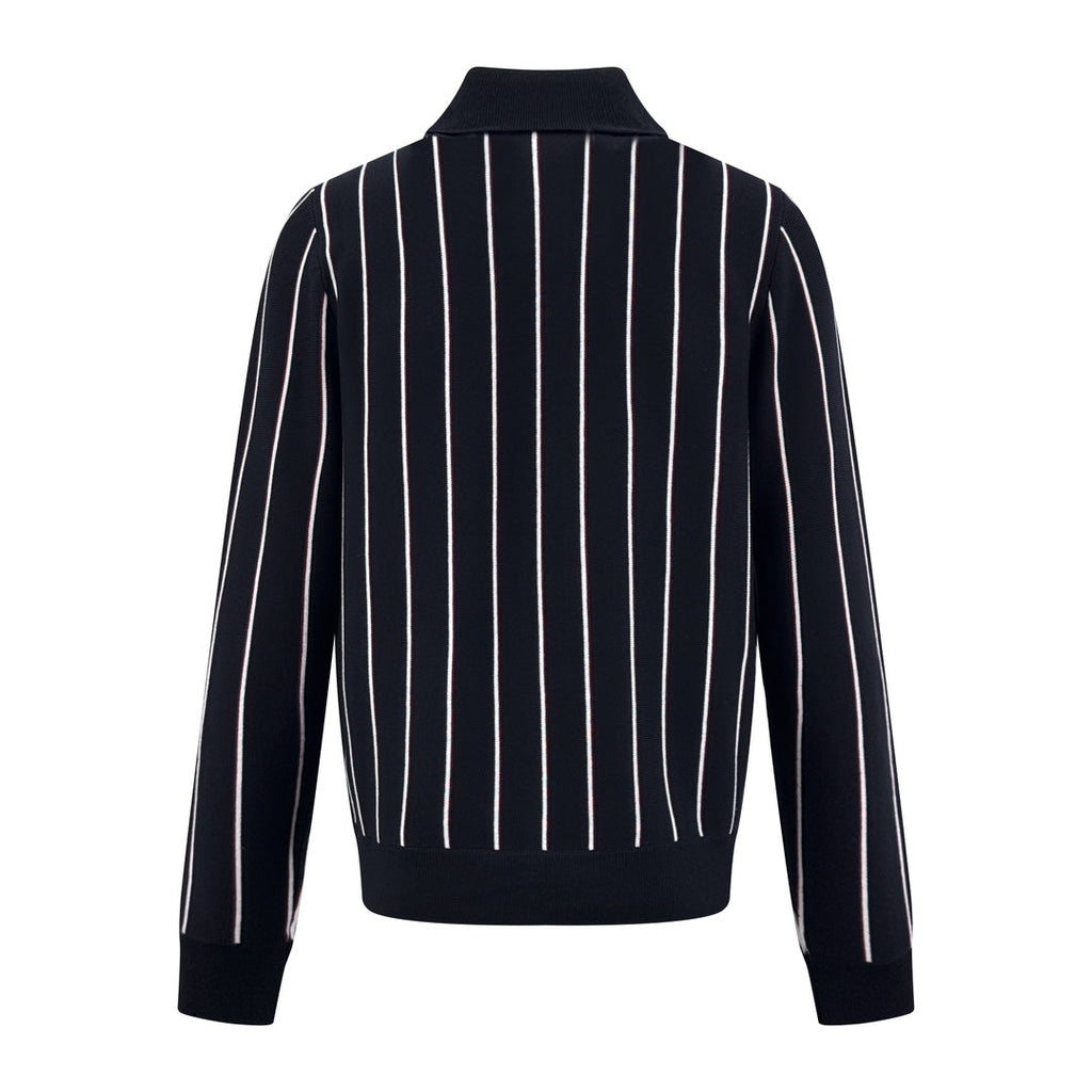2026 New Triangle Brand Striped Embroidered Long-Sleeved Jumper (25318-B95)