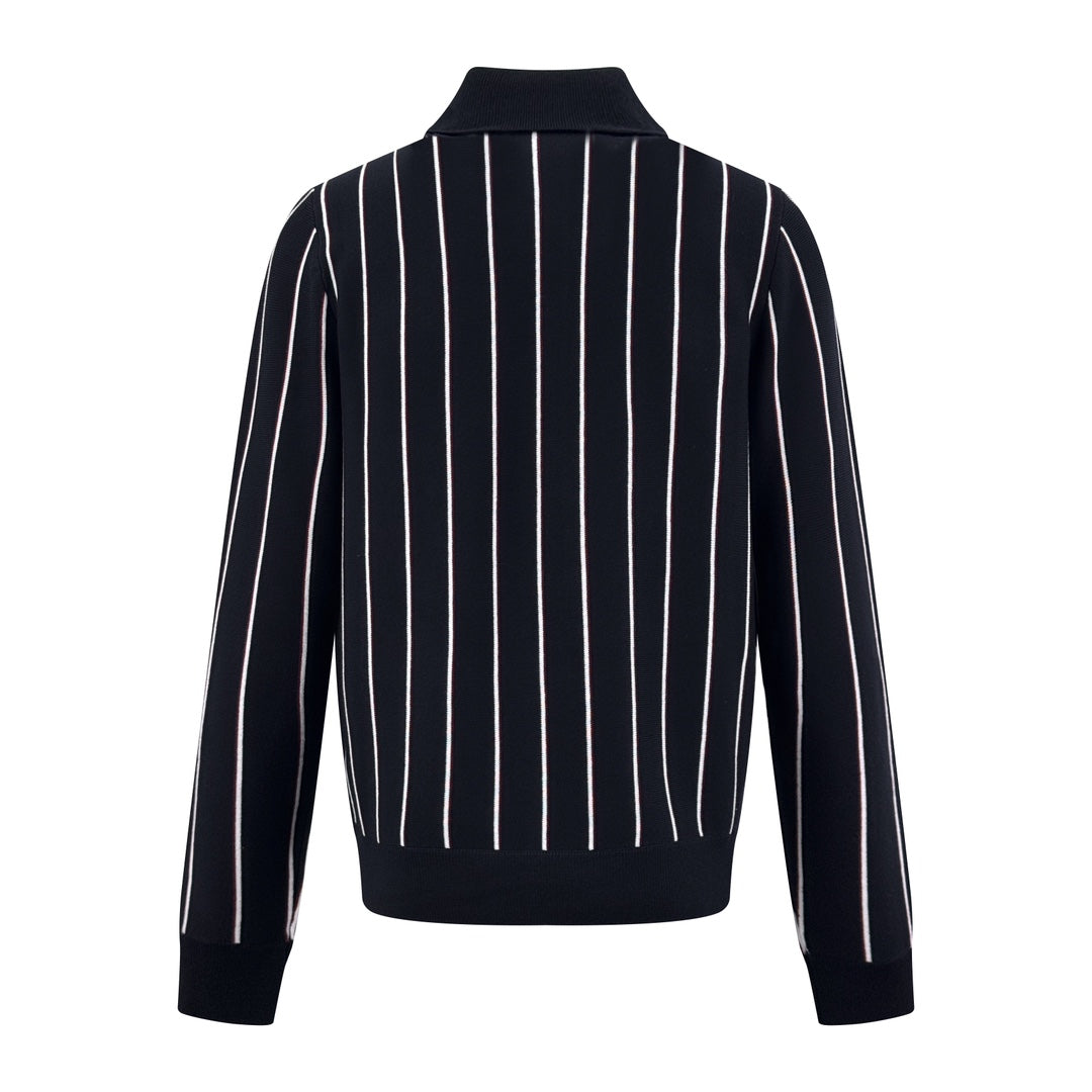 2026 New Triangle Brand Striped Embroidered Long-Sleeved Jumper (25318-B95)