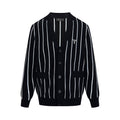 2026 New Triangle Brand Striped Embroidered Cardigan (25306-B90)