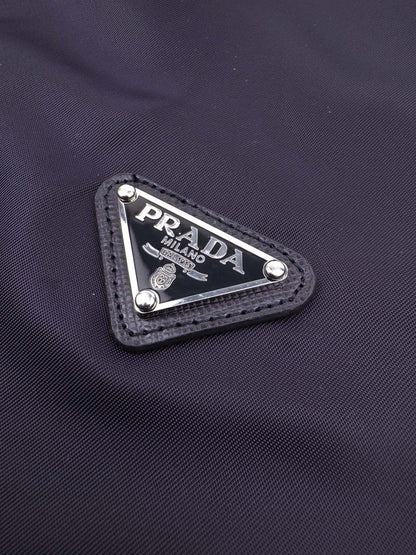 2026 New Triangle Brand Triangular Logo Knitted Patchwork Nylon Jacket (25359-B80)