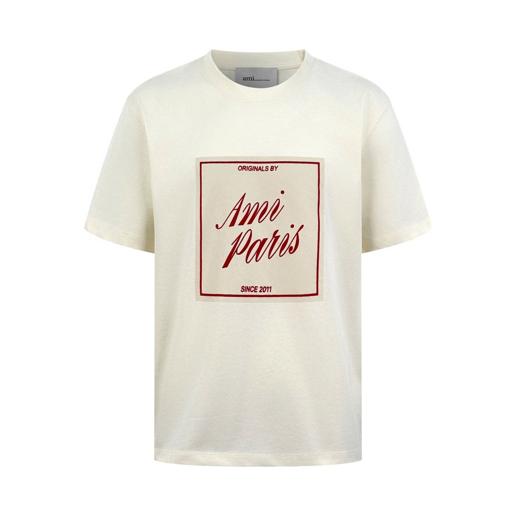 2026 New Heart A Retro Print Short-Sleeved T-Shirt (BB806-A15)