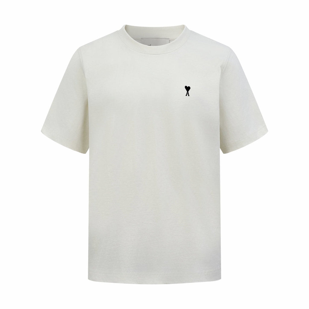 2026 New Heart A Short-Sleeved T-Shirt with Heart-Shaped Text Print (AA555-A00)