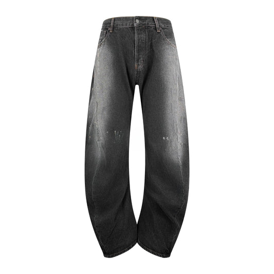 2026 New Acn Splatter-Washed Distressed Jeans (BB802-B65)