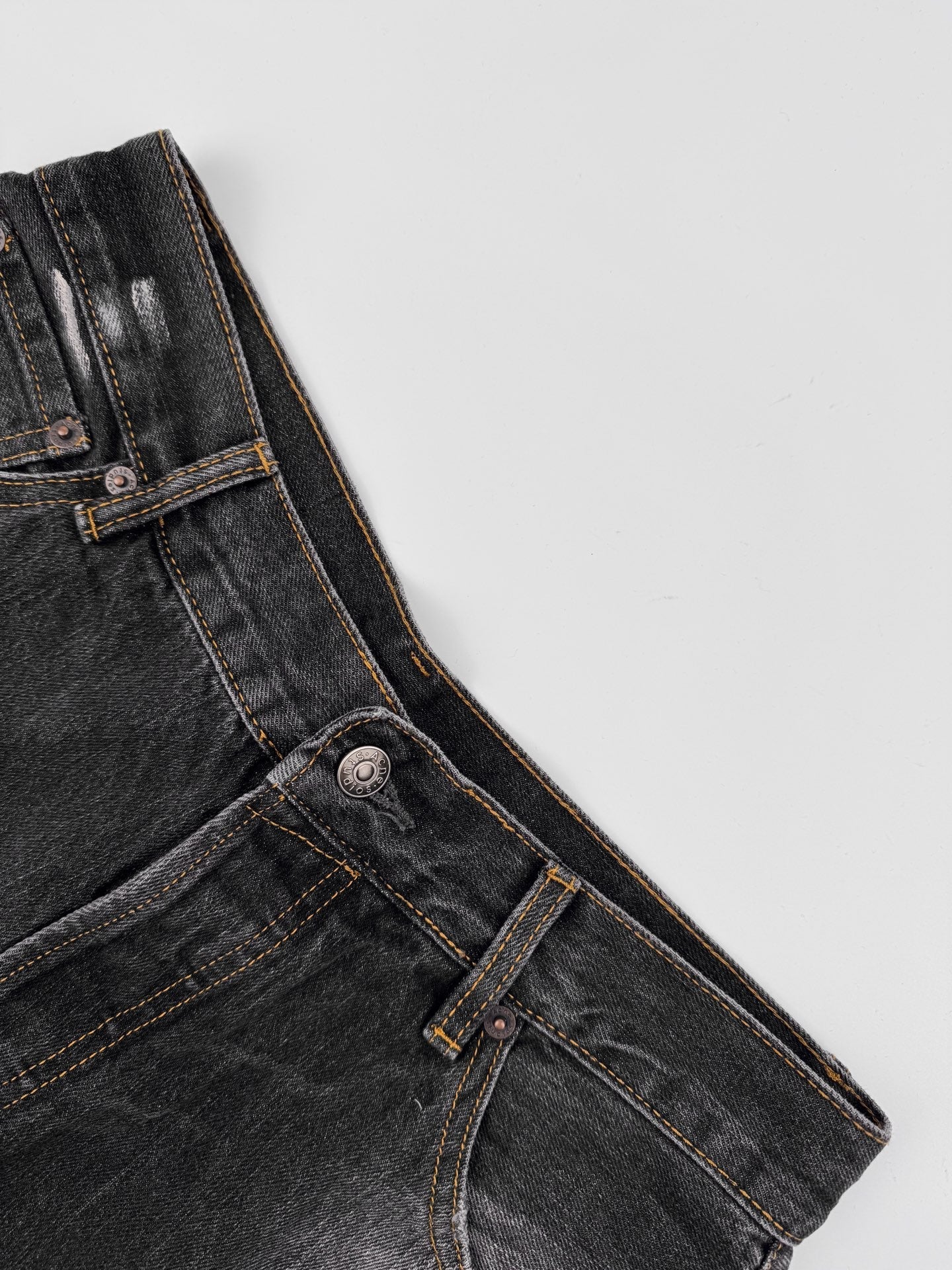 2026 New Acn Splatter-Washed Distressed Jeans (BB802-B65)
