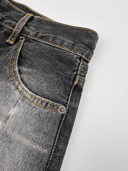 2026 New Acn Splatter-Washed Distressed Jeans (BB802-B65)