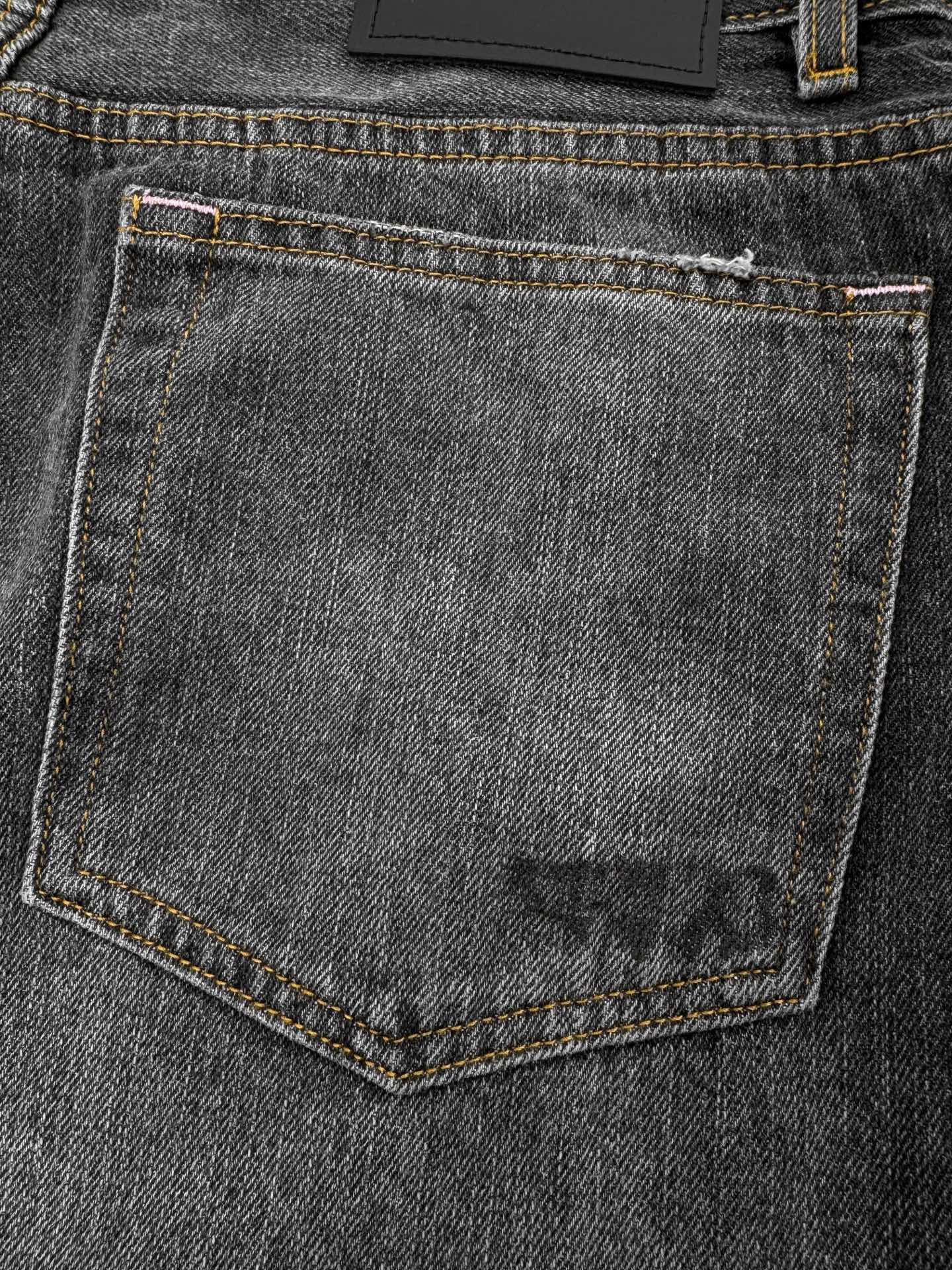 2026 New Acn Splatter-Washed Distressed Jeans (BB802-B65)