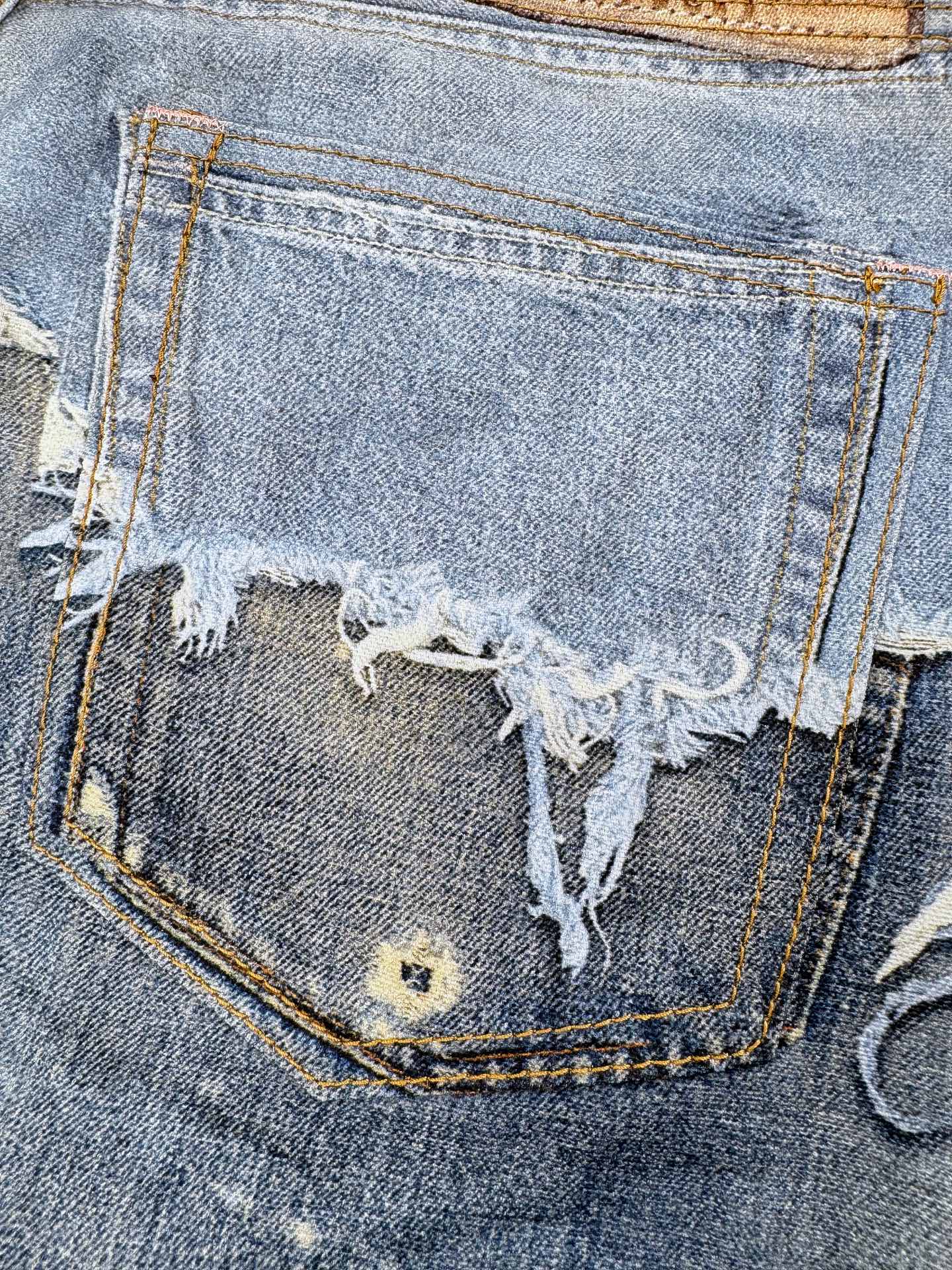 2026 New Acn Optical Illusion Print Dyed Jeans (CC961-C05)