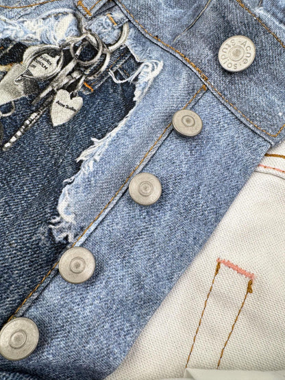 2026 New Acn Optical Illusion Print Dyed Jeans (CC961-C05)