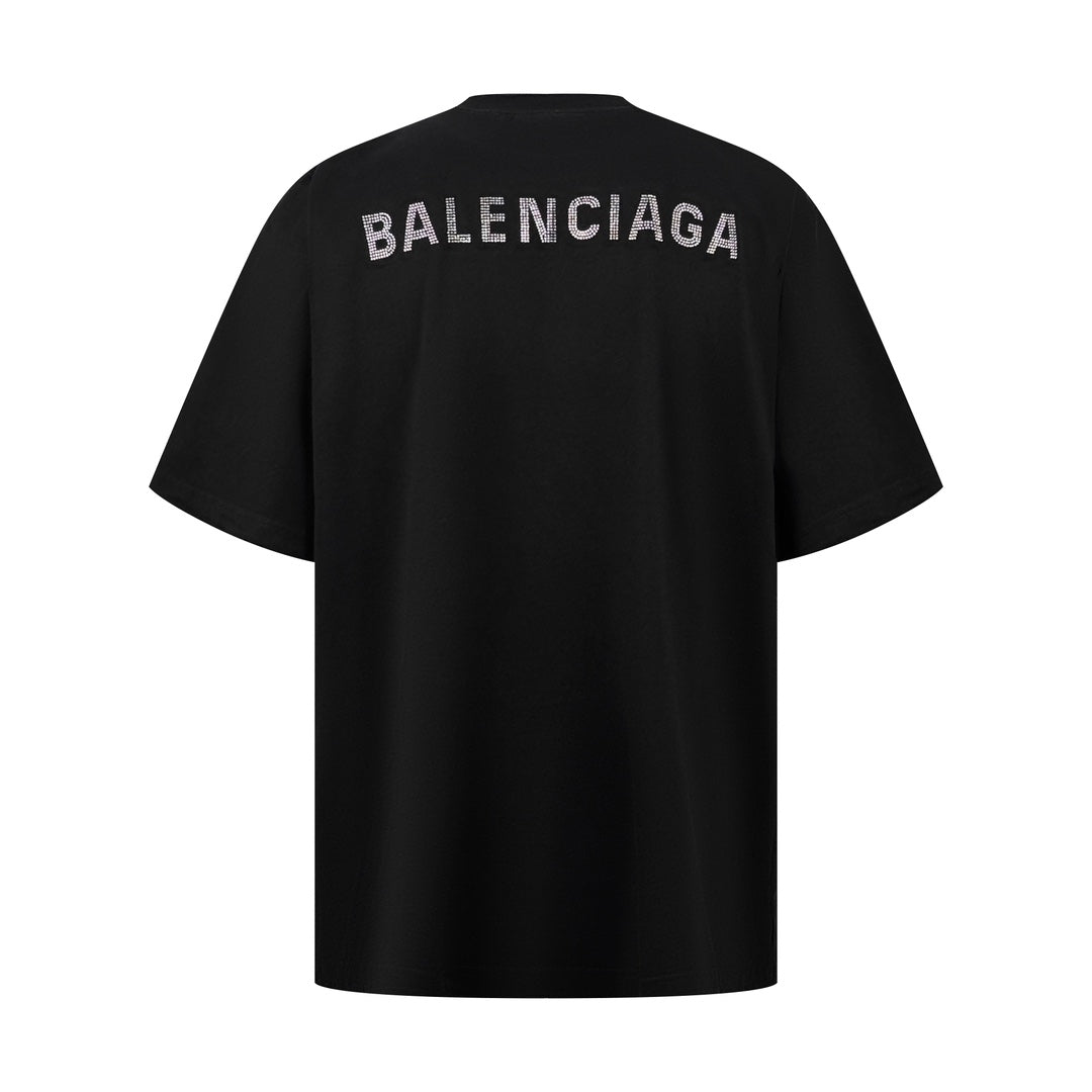 2026 New Balen Short-Sleeved Rhinestone Top (25208-A30)