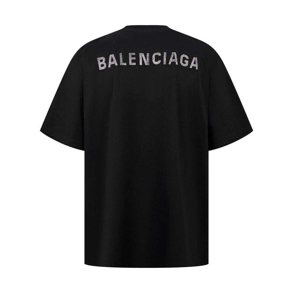 2026 New Balen Short-Sleeved Rhinestone Top (25208-A30)