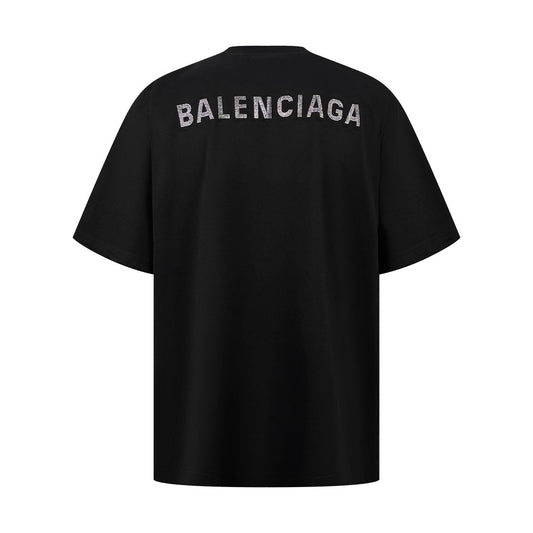 2026 New Balen Short-Sleeved Rhinestone Top (25208-A30)
