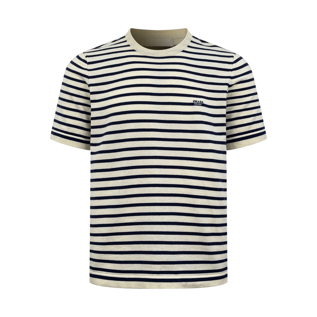 2026 New Triangle Brand Embroidered Striped Short-Sleeved Jumper (CC965-A75)