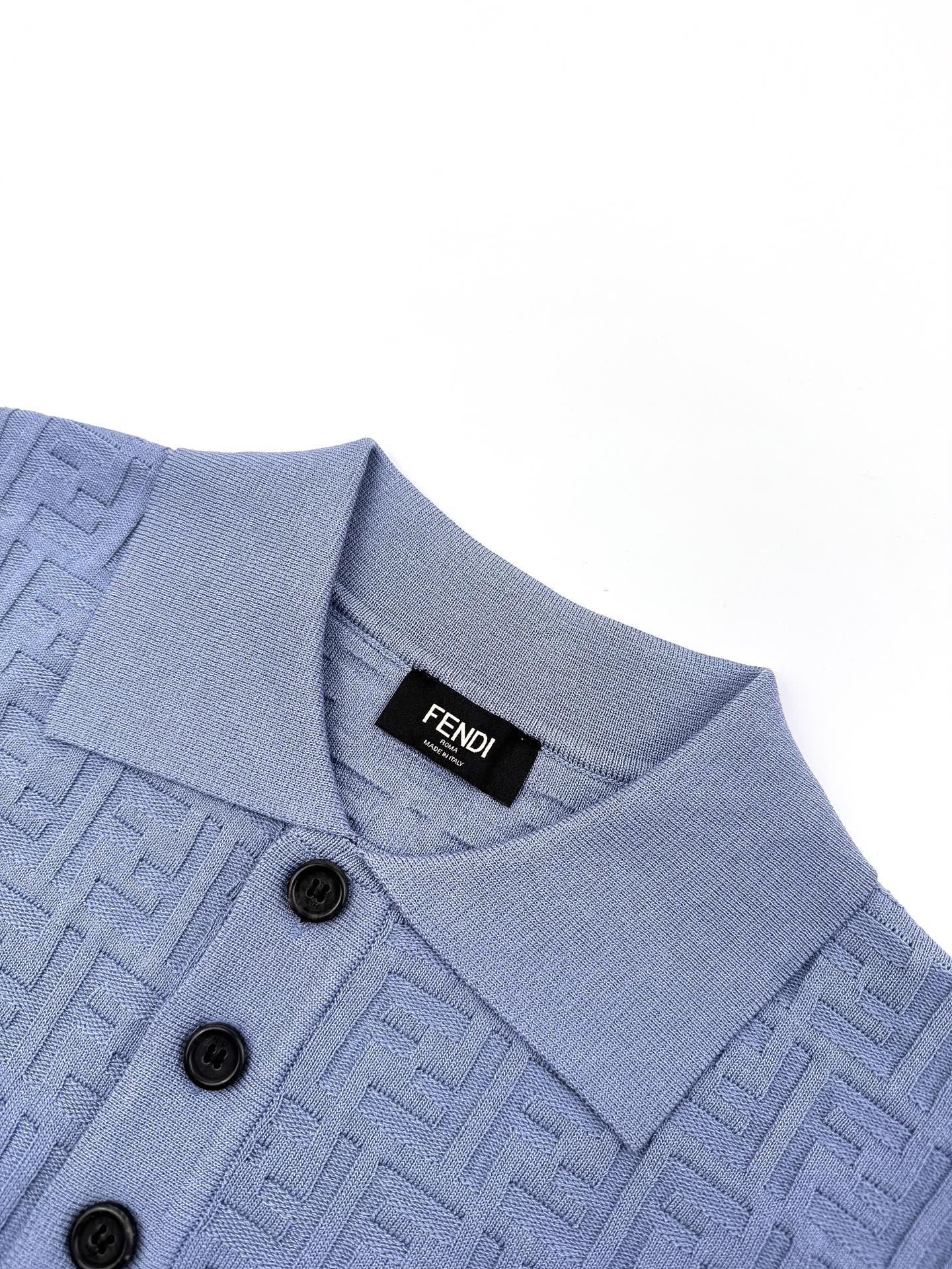 2026 New Arrival FF All-over Print Polo Neck Jumper (AA568-A75)