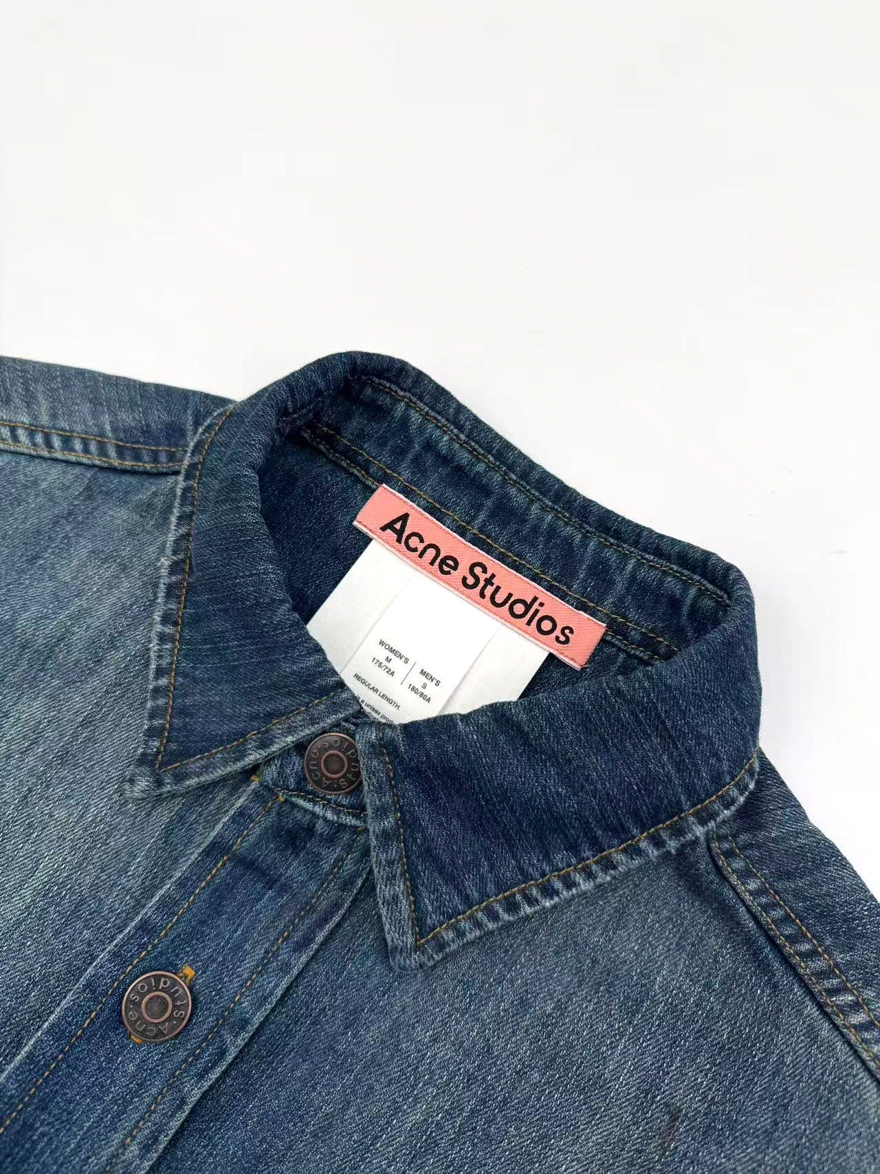 2026 New Acn Splash-Painted Distressed Denim Shirt (BB801-B55)