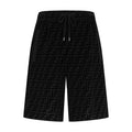 2026 New FF Black Flocked Shorts (30011-A60)
