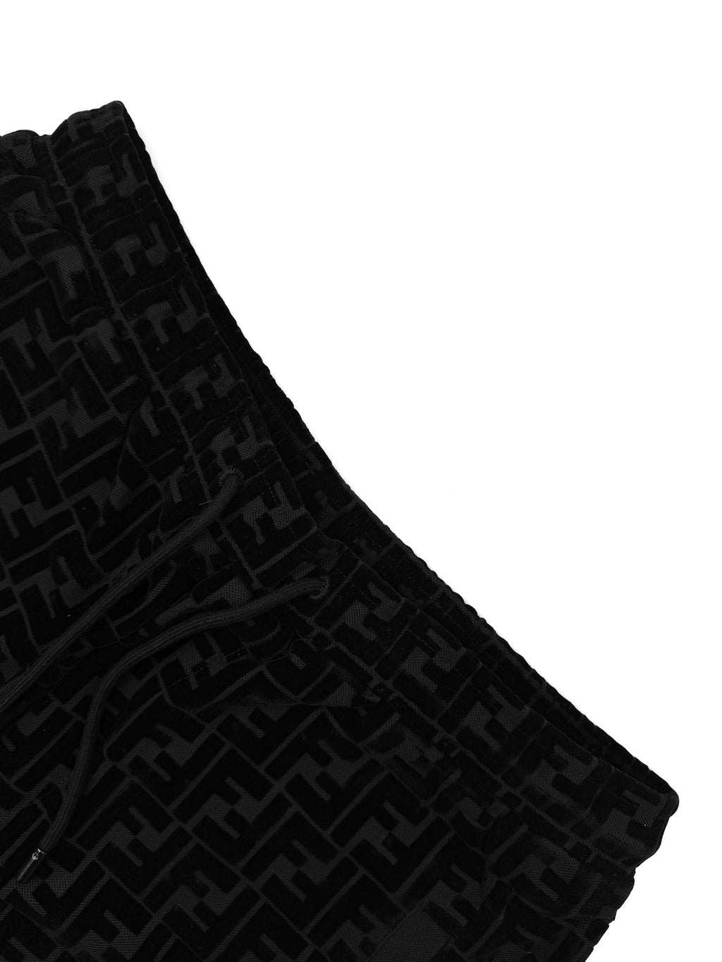 2026 New FF Black Flocked Shorts (30011-A60)