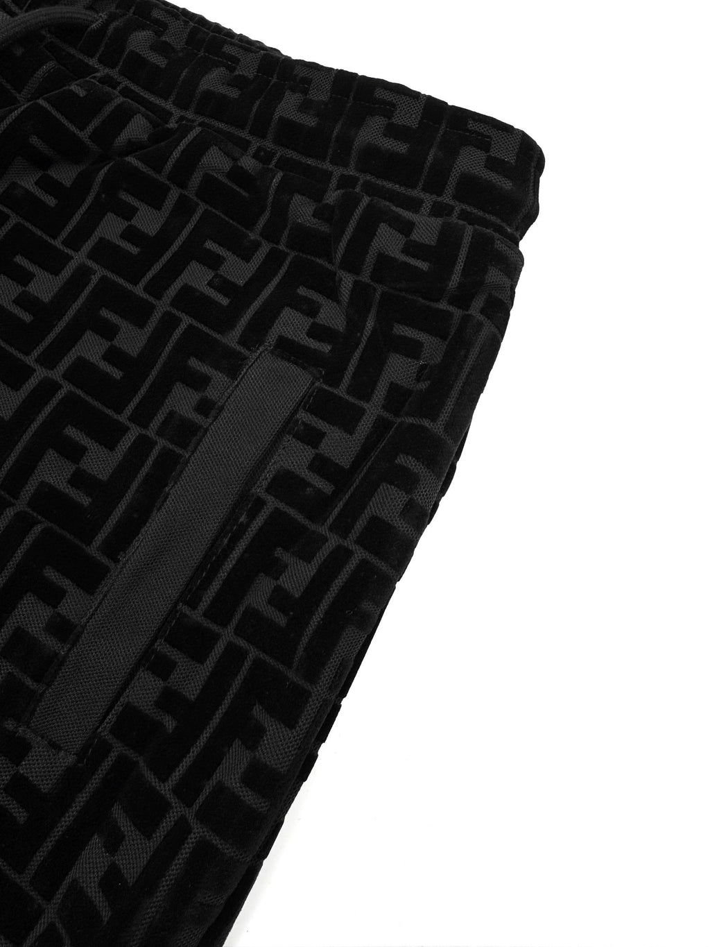 2026 New FF Black Flocked Shorts (30011-A60)