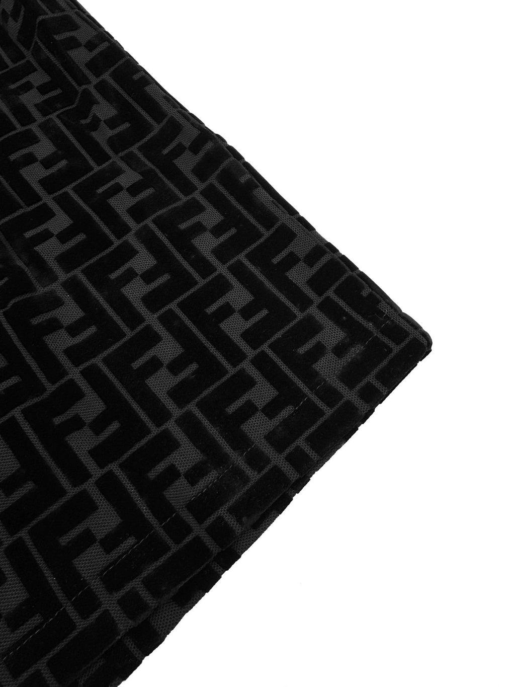 2026 New FF Black Flocked Shorts (30011-A60)