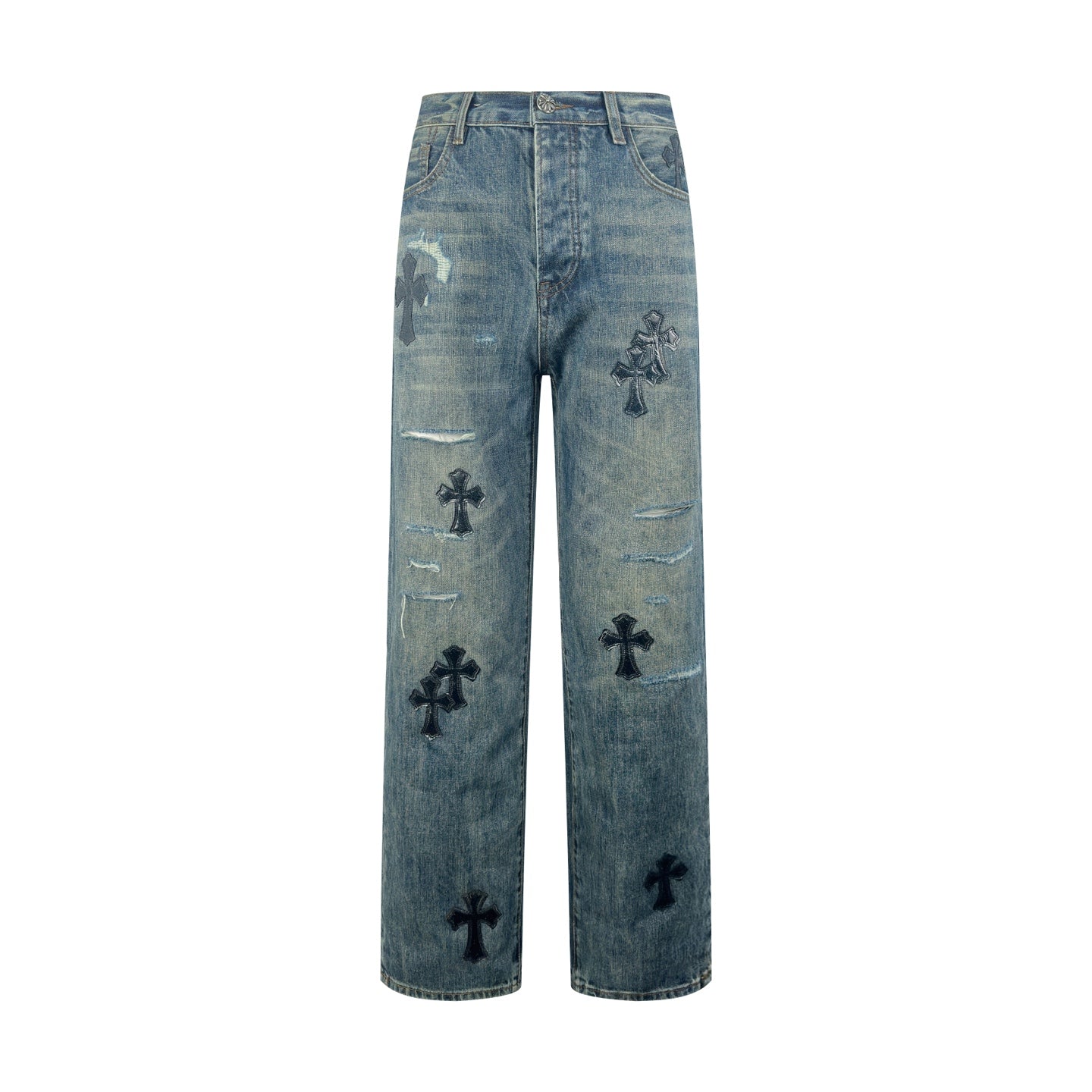2026 New CH Cross Logo Distressed Jeans (CC963-C60)