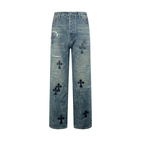 2026 New CH Cross Logo Distressed Jeans (CC963-C60)