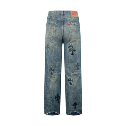 2026 New CH Cross Logo Distressed Jeans (CC963-C60)
