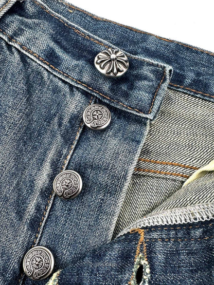 2026 New CH Cross Logo Distressed Jeans (CC963-C60)
