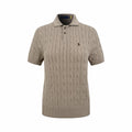2026 Women's RL Cable-Knit Polo Neck Sweater (FF719)