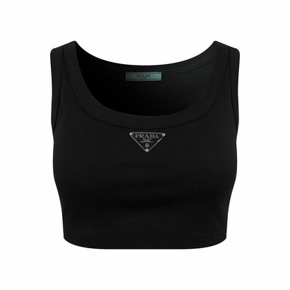 2026 Women's Triangle Brand Short-Sleeve Tank Top (FF710)