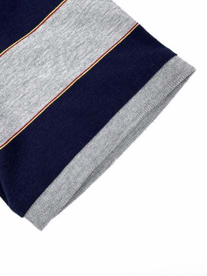 2026 Women's Striped Polo Shirt with MM Logo (FF707)
