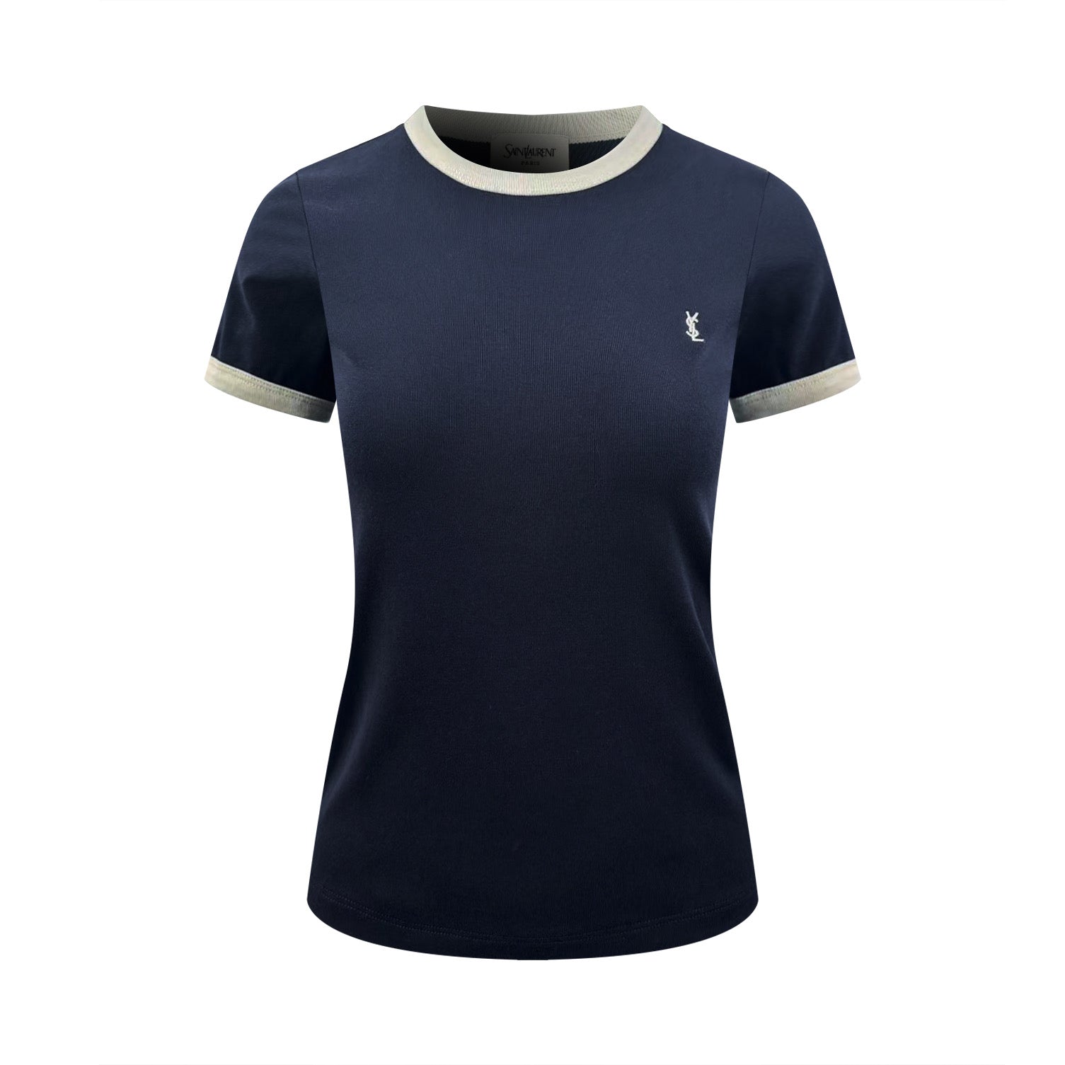 2026 Women's Saint L Embroidered Patchwork Short-Sleeved T-Shirt (FF722)