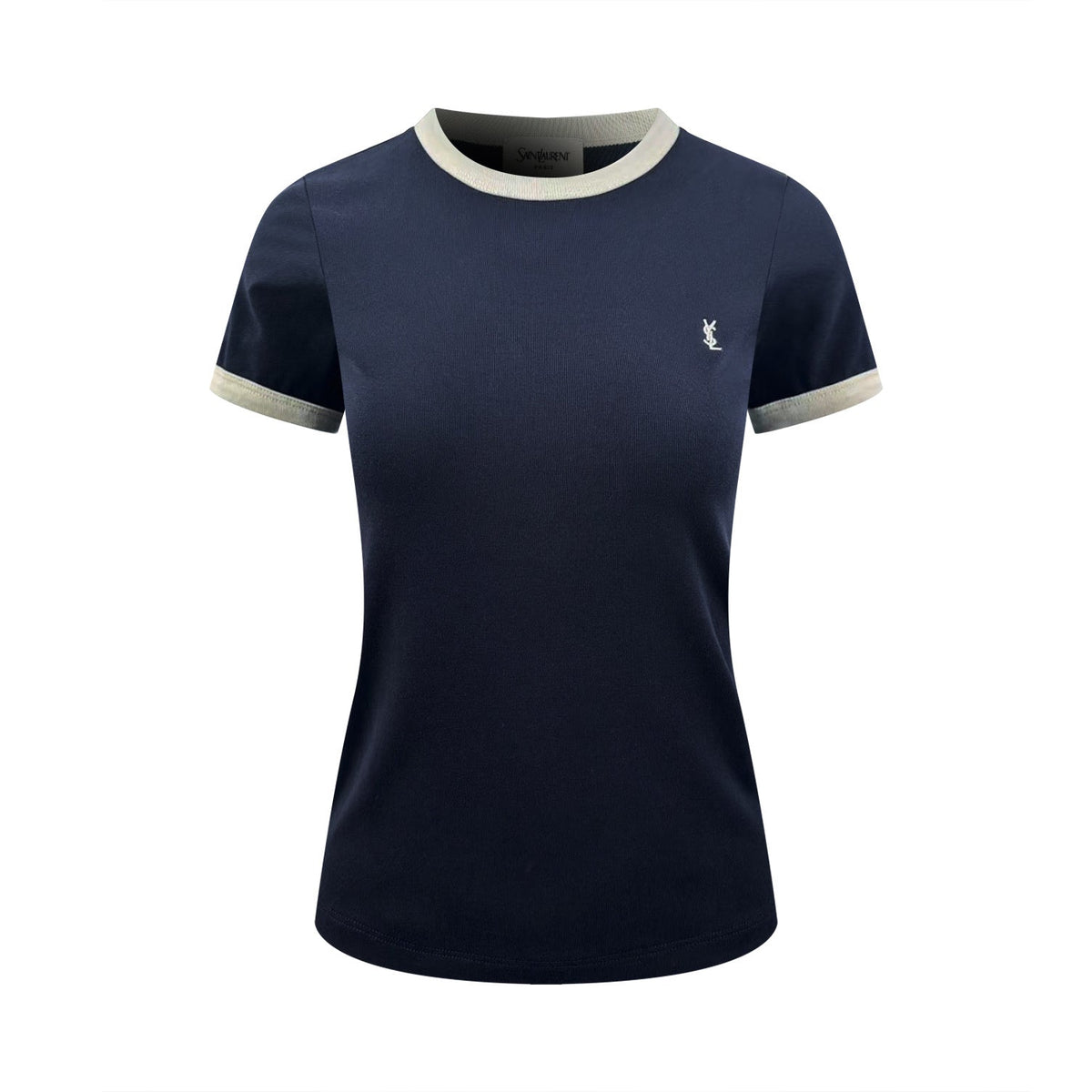 2026 Women's Saint L Embroidered Patchwork Short-Sleeved T-Shirt (FF722)