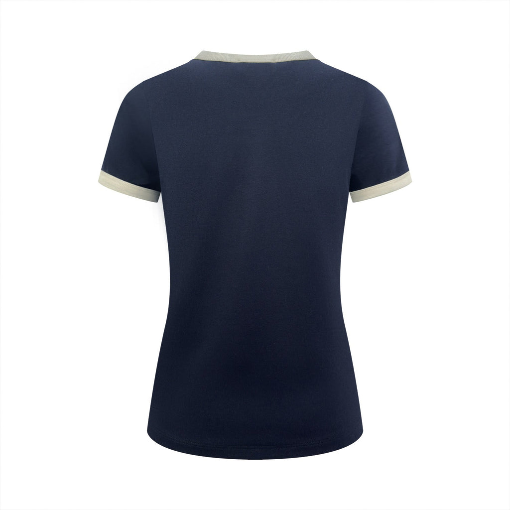 2026 Women's Saint L Embroidered Patchwork Short-Sleeved T-Shirt (FF722)
