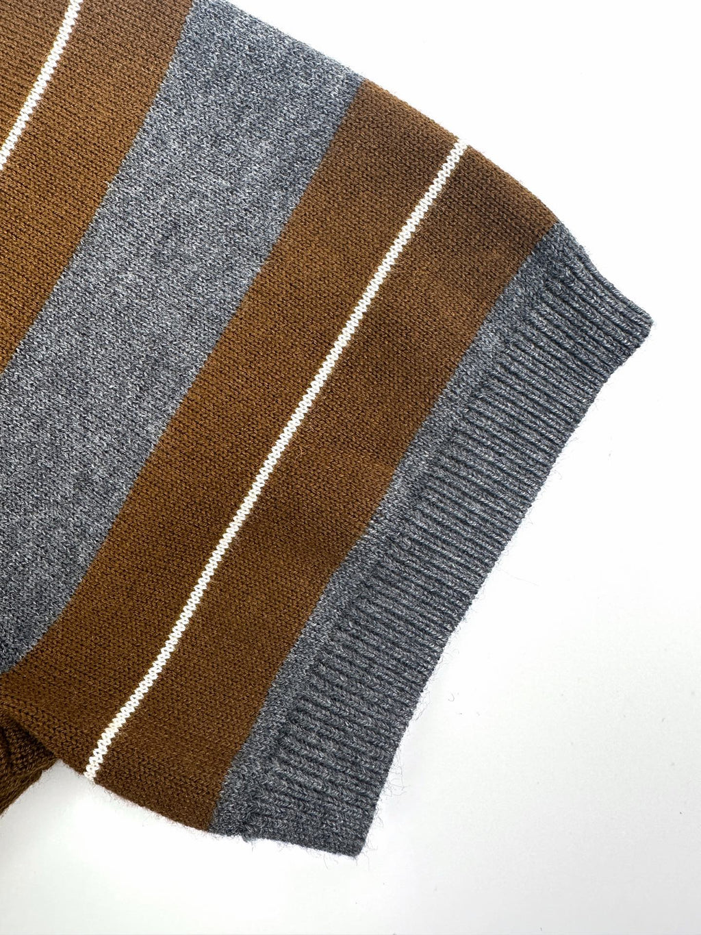 2026 Women's MM Logo Jacquard Striped Jumper  (FF711)