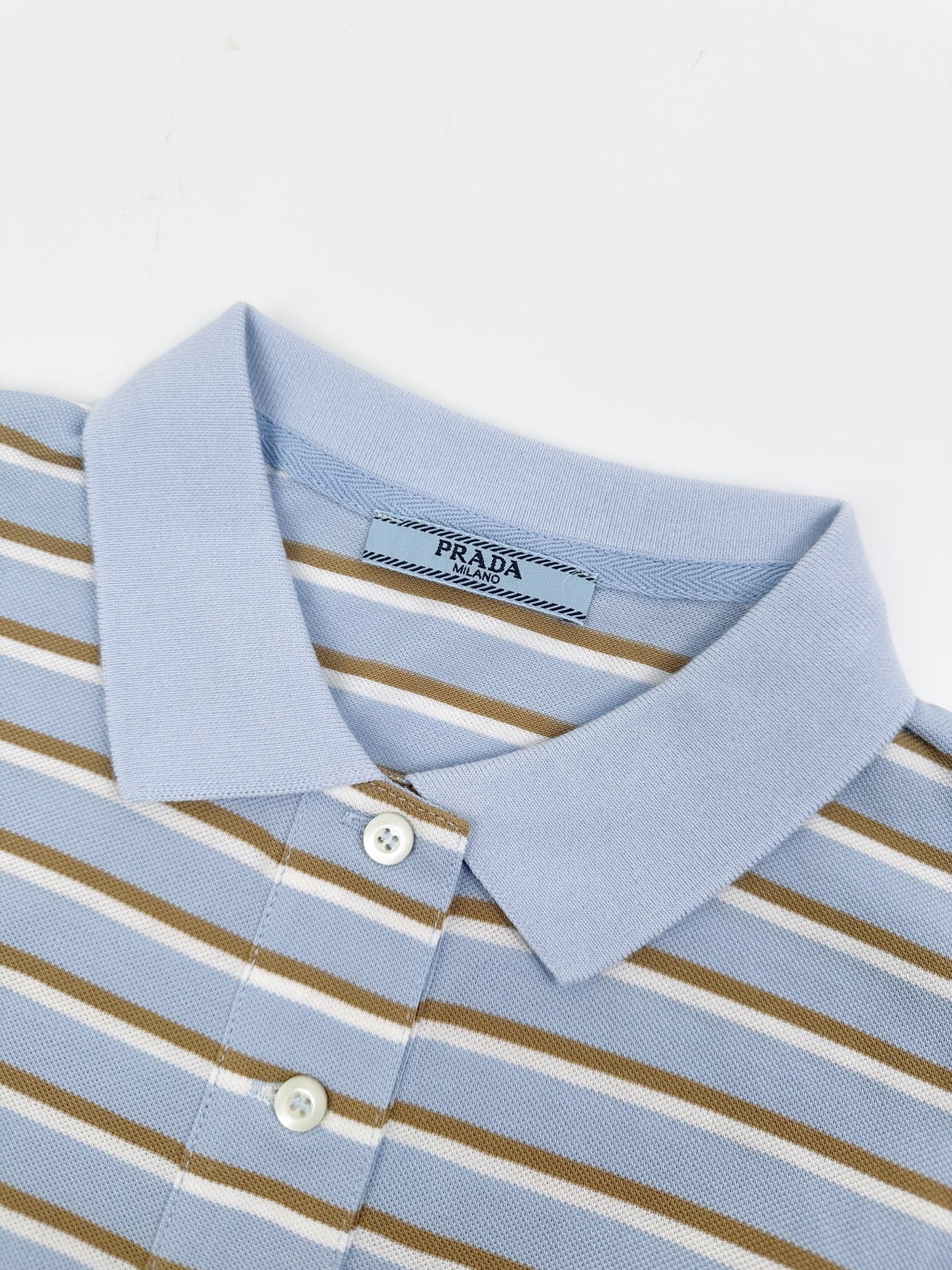 2026 Women's Triangle Brand Striped Polo Shirt with Triangle Logo (FF708)